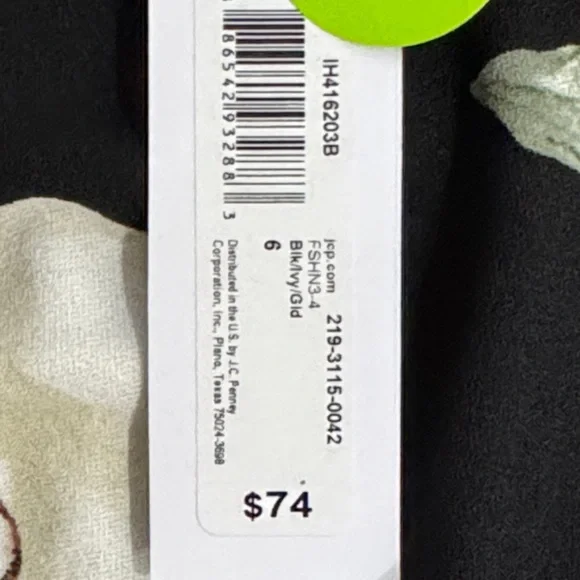 Premier Amour Chic Black Floral Midi Dress with Bell Sleeves Size 6 - Picture 11 of 13